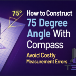 How to Construct 75 Degree Angle With Compass