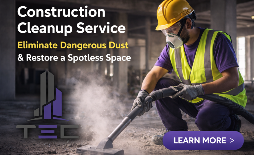 Construction Cleanup Service: Eliminate Dangerous Dust & Restore a Spotless Space in 2026